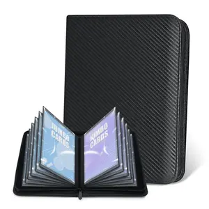 Jumbo Card Binder for PKM– PU Leather Ringless Card Collection Binder with 60