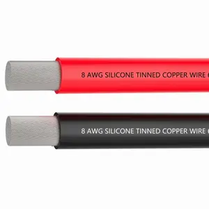 TUOFENG High-Performance 8 AWG Wire - [10 ft Black and 10 ft Red] 8 Gauge Copper Wire Built for Durability, Superior Electrical & Marine Applications