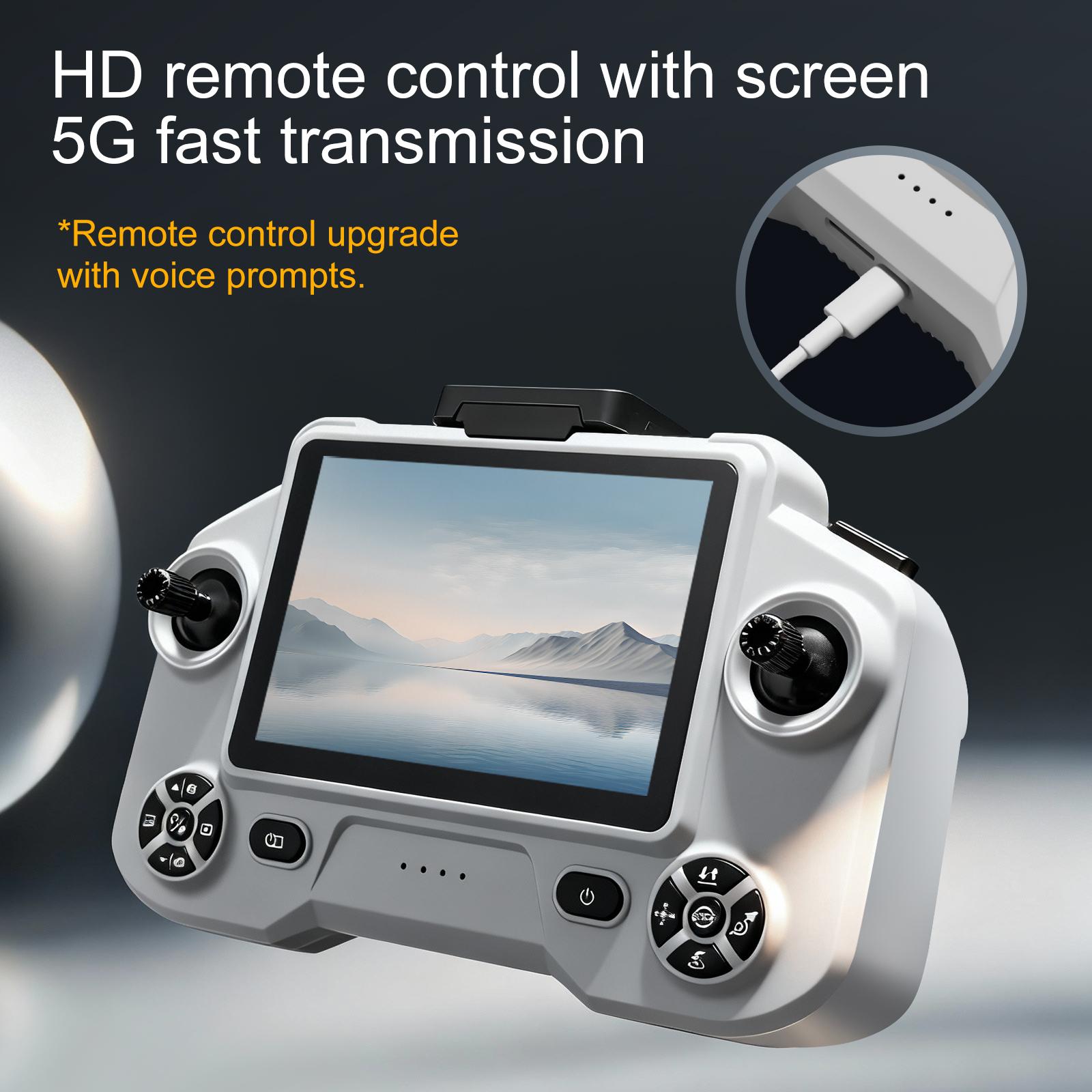 2026 New Design GPS Drone with 180° ESC Camera 5G Large Screen Remote Control Lifting and Obstacle Avoidance Head Brushless Power GPS Return for Amateur Players.
