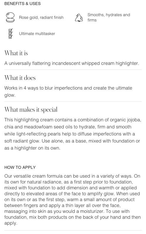 RMS Beauty Master Radiance Base Bronzer & Cream Makeup Cosmetic - Radiant Formula in White Jar