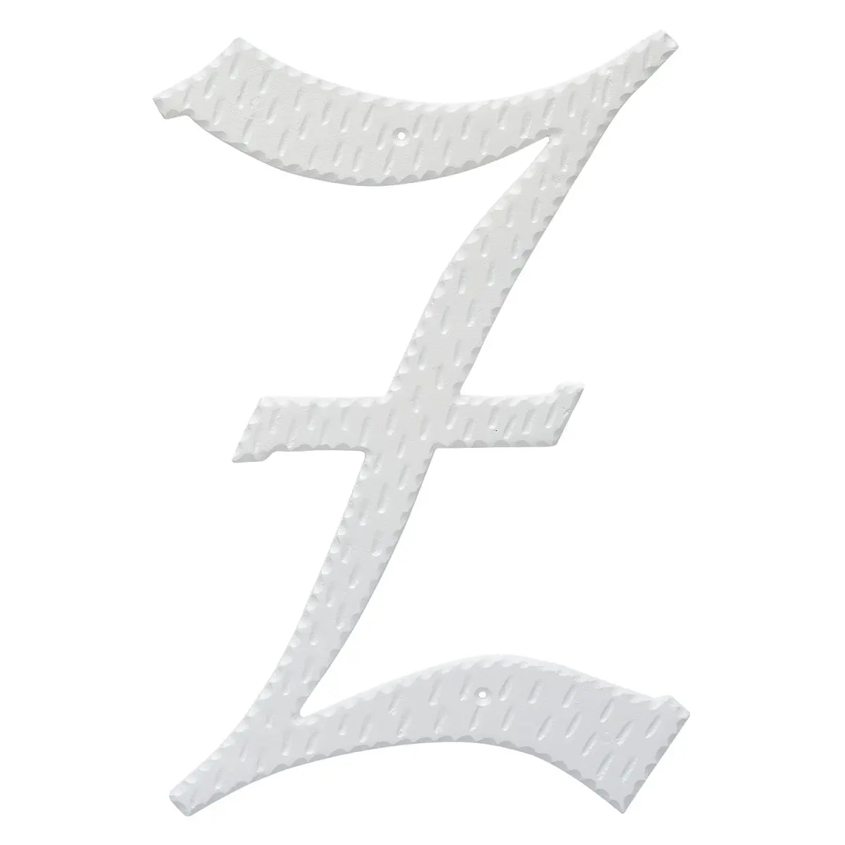 16 in. Home Accent Individual Monogram Letter, White - Z Letter