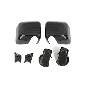 For 2007-2018 Jeep Wrangler JK JKU Rearview Mirror Cover Trim