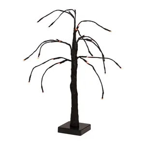 Northlight 24" LED Lit Weeping Halloween Twig T ree
