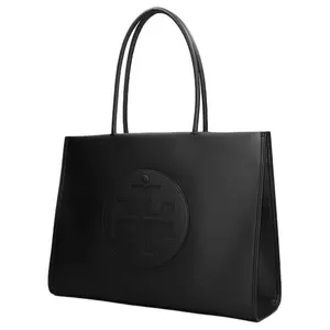 Tory Burch Ella Logo Patch Tote Bag in Black Nylon for Women