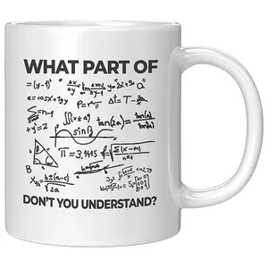 What Part Of Don't You Understand Engineer Coffee Mug 11 oz Funny Sarcastic Math Teacher Student Novelty Drinkware Ceramic Cup White (11 oz),Christmas Gifts