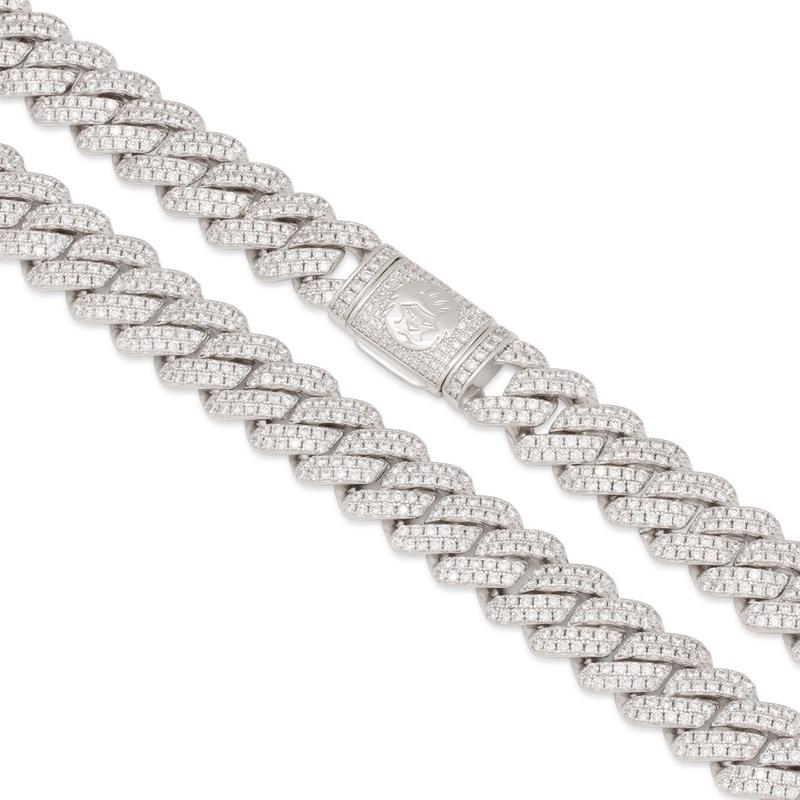 12mm Iced Diamond Cut Miami Cuban Link Chain
