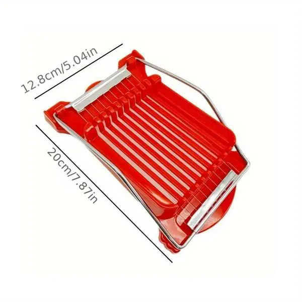 Multifunctional Stainless Steel Luncheon Meat Cutter & Egg Slicer - 10 Slice Kitchen Tool for Spam, Fruit, Onion & Soft Foods