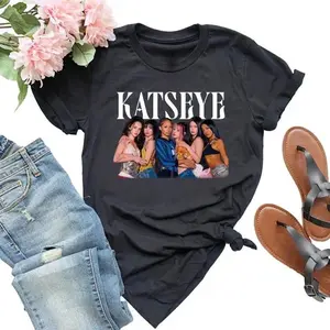 [Free Shipping] Unisex Oversize Tops Streetwear Round Neck TshirtKatseye Shirt – Fan Inspired Katseye Merch T Shirt – Katseye Merchandise Clothes – Unisex Graphic Fan Tee