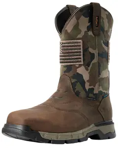 Ariat Men's Rebar Patriot Waterproof Western Work Boot Composite Toe - 10029518