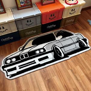car pattern floor mat, 1 count creative carpet, soft floor rug, machine washable rug, household decorative rug for home living room bedroom