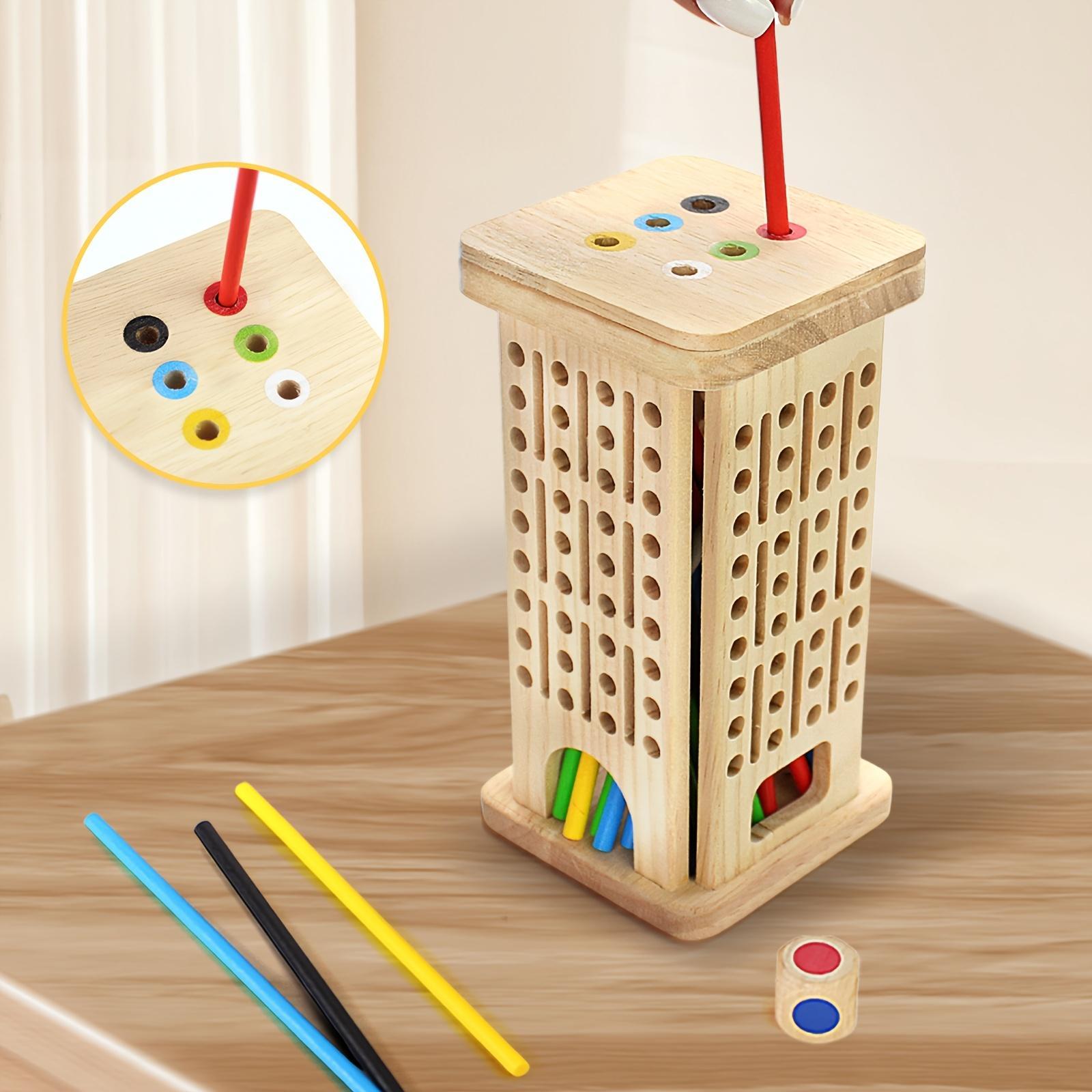 3 Gameplay Modes: Stacking Tower Game, Wooden Stick Game, Children's Puzzle Toy, Parent Child Essential Interactive Game, Exercise Logical Thinking Ability, Thanksgiving, Halloween, Christmas Gifts