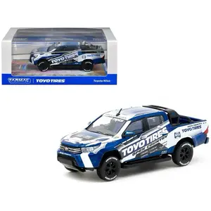 Tarmac Works 1:64 Toyota Hilux Blue/White