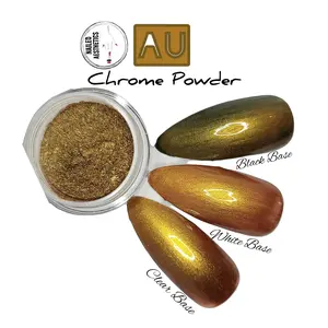 AU | Gold Chameleon Chrome, Gold Chrome, Chameleon Powder, Chrome Powder for Nails