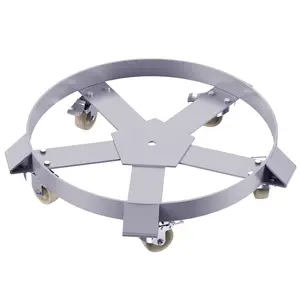 GARVEE 55 Gallon Steel Drum Dolly,Heavy Duty 1220lbs Load Capacity, Barrel Dolly Cart Drum Caddy for 55 Gallon Drum,Hand Truck Dollies With Steel Frame 4 Swivel Casters Wheel, for Warehouse Drum (5 Wheels)