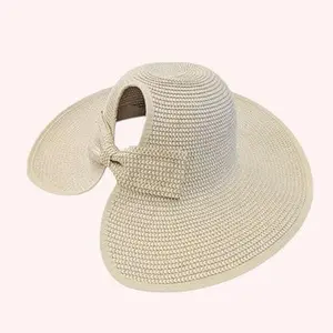 Ponytail Sun Hat with Butterfly Split – UPF 50+ | SOLOVE