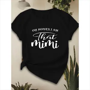 "Oh Honey I Am That Mimi" Women's Polyester Tee – Short Sleeve, Casual, Machine Washable
