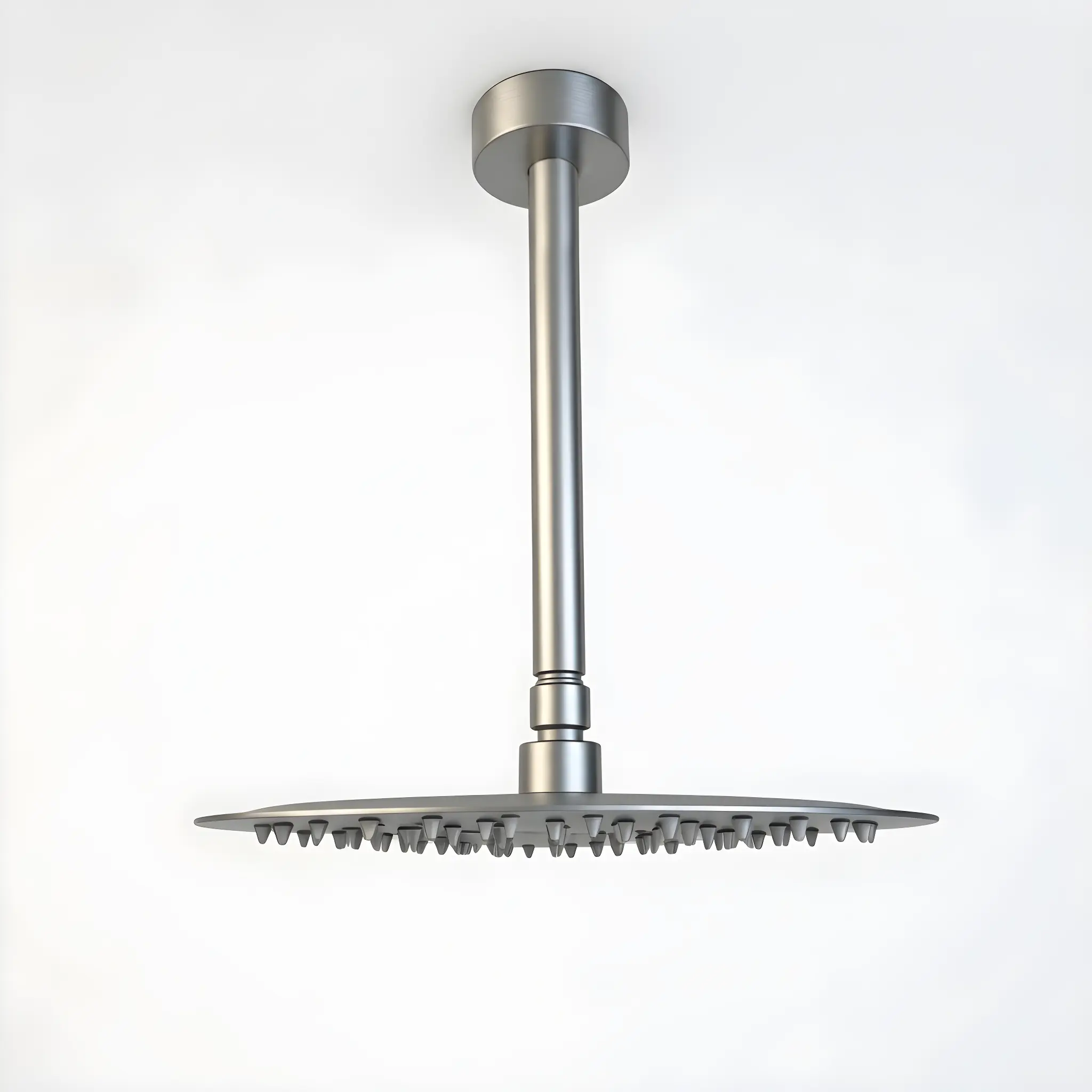 12 Inch Brushed Nickel Rain Shower Head High Pressure Ultra-Thin 304 Stainless Steel Fixed Showerhead for Bathroom Luxury Shower Experience Modern Round Design Easy to Clean Nozzles, Bathroom Shower Door for Bathtub, Shower Room