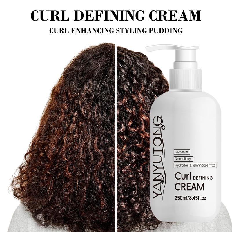 Curl Styling & Nourishing Cream – Hydrates, Enhances Curl Shape, Reduces Frizz, Softens Hair, Smooth Finish, Improves Curl Elasticity, Lightweight Formula, Daily Hair Care for Men & Women