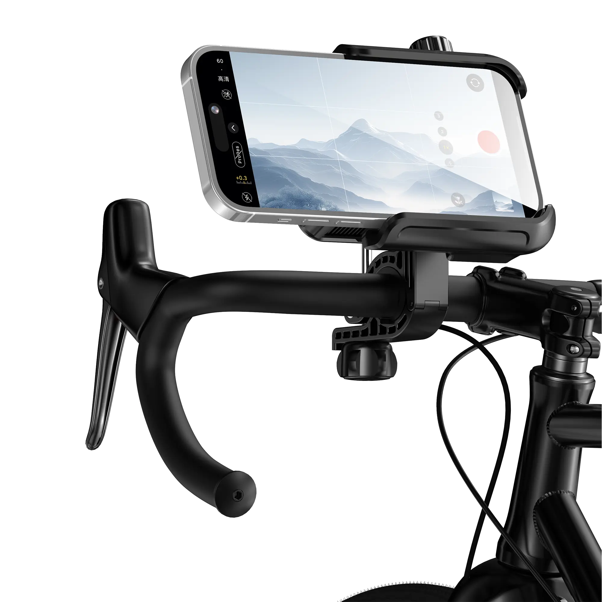 Motorcycle Phone Mount with Built-In Cooling Fan - 360° Rotatable, Easy-to-Install, Sturdy & Safe for Outdoor Riding, Compatible with Most Phone Models, Ideal for Bicycles, Electric Bikes & Summer Use