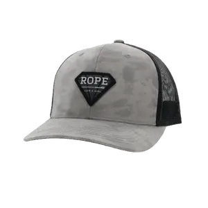Hooey® Ladies Rope Like A Girl Grey & Black Snapback Hat 2249T-GYBK