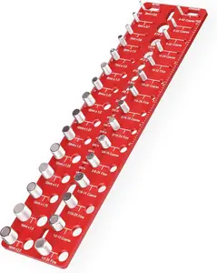 Thread Checker, 30 Nut and Bolt Thread Checker, Screw Size and Thread Identifier Gauge with 15 Standard & 15 Metric &19 Drill Bit Gauges, Bolt Size Finder for Quickly Identify Thread Sizes