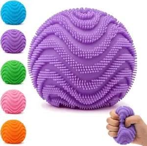 Soft & Squishy Plush Ball — A squeezable, tactile fidget toy designed to relieve stress; this slow-rising memory foam stress ball is a moldable, soft toy that also makes an excellent choice for party favors.