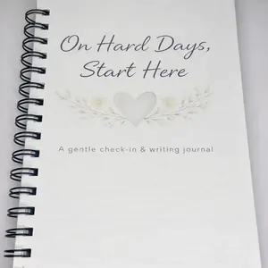 On Hard Days, Start Here Journal | Mental Health Check-In | Gentle Reset & Reflection Journal for Overwhelm, Anxiety & Stress