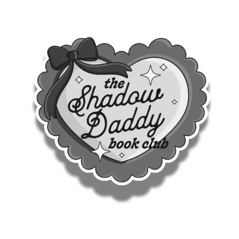 Shadow Daddy Book Club Self-Adhesive Decorative Decal Sticker - Durable, Waterproof - Glossy or Glitter Finish