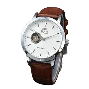 ORIENT2025 Men's Mechanical Lion Watch with Brown Leather Strap High-Quality Automatic Movement Hot-Selling Model for Casual & Formal Wear