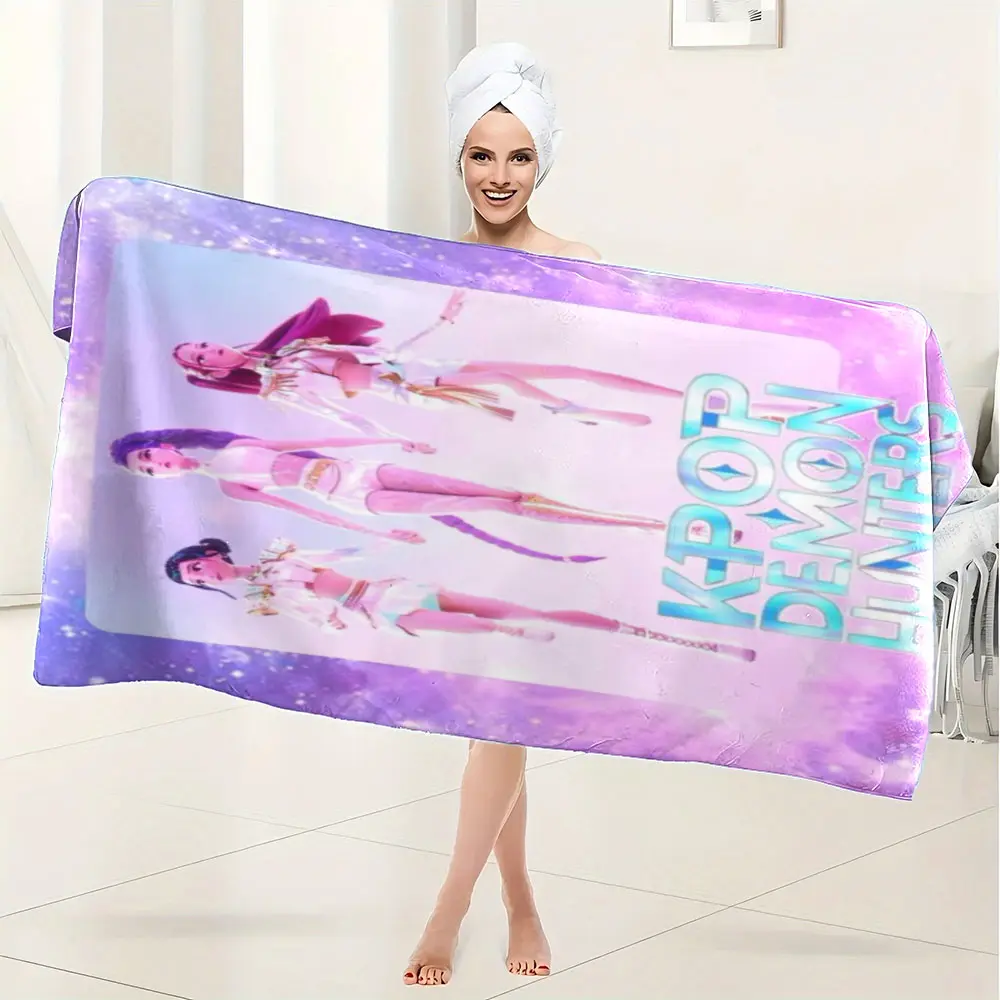Trendy Anime Bath Towel/swim Towel, premium bath towels, Microfiber Bath Towel, Superfine Fiber Material, Soft Absorbent Breathable, Quick Dry Lightweight, Suitable for Bathroom Swim Gym Yoga, Beach Towels, Quick Drying Towel, Multifunctional Towel