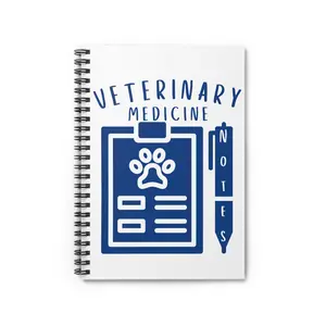Veterinary Spiral Notebook Ruled Line|VeterinaryTech|VetTech|Veterinary Nuse|Vet Notebook|Vet Gift|Vet Med|VetTech Notes|Vet Nurse|Vet Notes