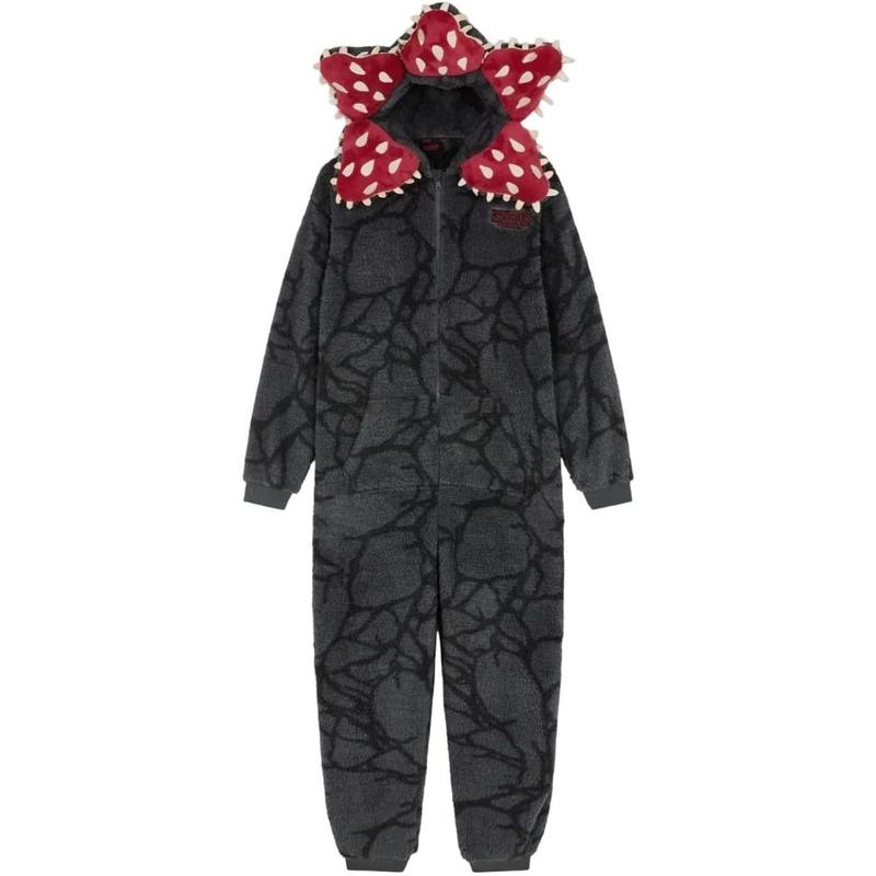 Novelty Demogorgon Onesie Costume | Stranger Things Pajamas for Adults & Kids | Hooded Jumpsuit Christmas Sleepwear, Fleece PJS for Cosplay, New Year Gifts Novelty Demogorgon Onesie Costume | Stranger Things Pajamas for Adults & Kids | Hooded Jumpsuit Christmas Sleepwear, Fleece PJS for Cosplay, New Year Gifts