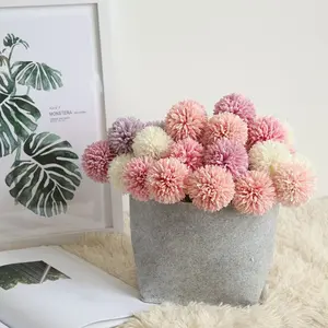 10pcs home decoration flowers, wedding artificial flowers, dandelion, hyacinth, plastic flowers, decorative artificial flowers, hydrangea, ball chrysanthemum, Artificial Bouquet, Artificial Flower Bouquets