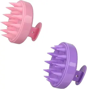 Scalp Massager Brush Head Massager- Shampoo Brush for Hair Growth, Scalp Exfoliator with Grip for Wet Dry Scalps Care(random color)