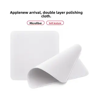 Premium Microfiber Polishing Cloth For Apple iPhone iPad Macbook Screen, Dual-Layer Cleaning Cloth With Soft Texture, Lint-Free & Scratch-Free Wipe Cloth For Glasses, Smart Watches, Cameras & Delicate Surfaces, Reusable Screen Cleaner Cloth