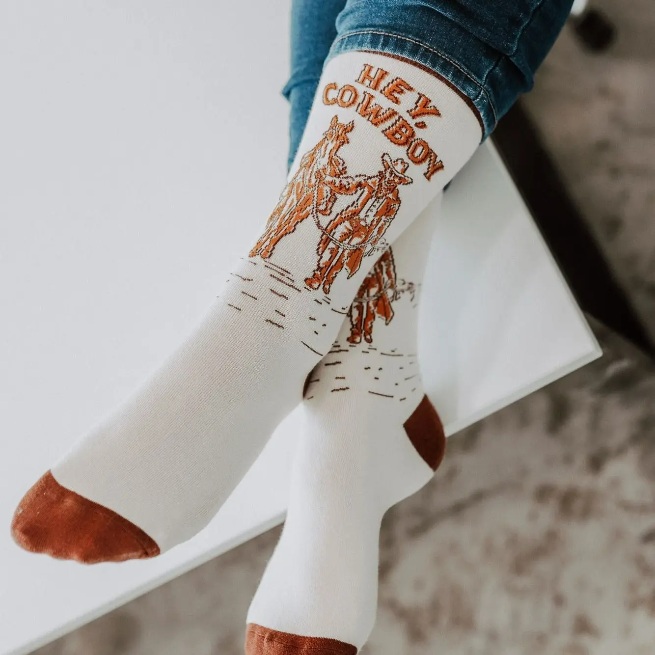 Hey Cowboy Unisex Socks Hey Cowboy Unisex Socks