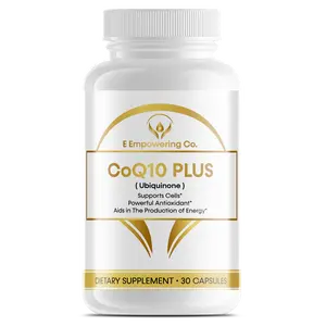 CoQ10 PLUS Coenzyme Q-10 Ubiquinone Healthcare Fitness Supplement Edible Dietary Natural
