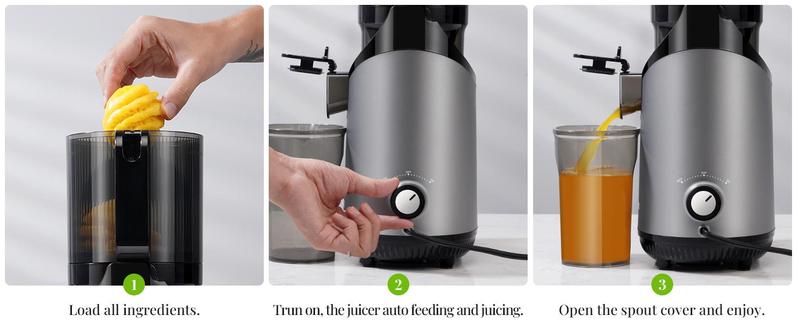 GDOR Cold Press Juicer with 5.3" Wide Feed Chute 150NM Powerful Motor Slow Masticating Extractor High Juice Yield Easy to Clean Fits Whole Fruits & Vegetables Black GDOR Cold Press Juicer with 5.3" Wide Feed Chute 150NM Powerful Motor Slow Masticating Extractor High Juice Yield Easy to Clean Fits Whole Fruits & Vegetables Black