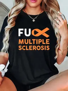 100% Cotton Support Survivor Gift - Fight MS Multiple Sclerosis Awareness T-Shirt