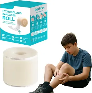 Hydrocolloid Bandages for Wound Care Dressing,( 1.96''*60''Roll-1.5M )  Adhesive Roll DIY Size & Shape Pimple Patch Tape with Self-Adhesive for Burn, Blister, Acne Care