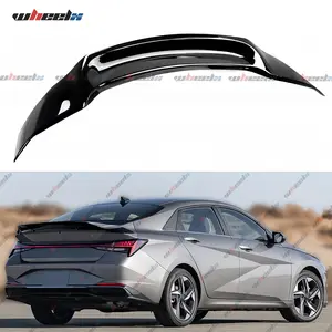 2021-2024 Hyundai Elantra 4-Door Sedan - Glossy Black JDM R-Style Trunk SpoilerTikTokShopBlackFriday Car Accessories Vehicle