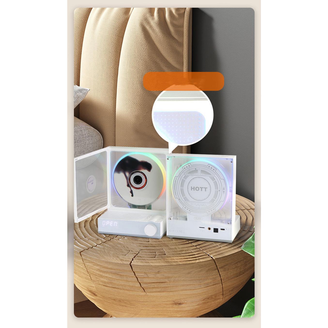 HOTT Fashion Ornament CD Player Retro CD Player Bluetooth Stereo Disc Album Music Player