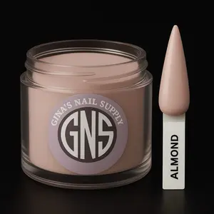GNS Almond 2oz Acrylic Powder Compatible with All Monomer Brands for Acrylic Nail Application