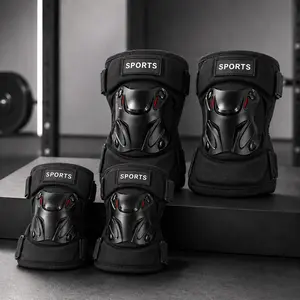 Motorcycle & E-bike Protective Gear, Anti-Fall Knee and Elbow Pads for Cycling, Food Delivery Riders, and Outdoor Sports