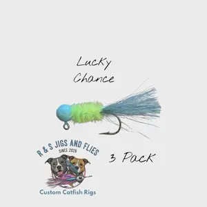 Lucky Chance Custom crappie rig 3 Pack Fishing Lures 1/16 ounce jig head