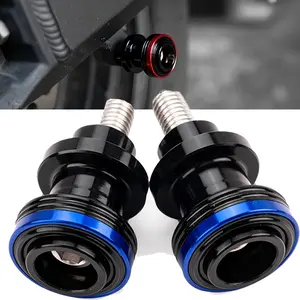 1 Pair Aluminum Alloy Swingarm Spool Slider Stand Screw for Yamaha MT10 MT09 Tracer 900 700 GT FZ09 XSR 155 900 FZ1 FZ8 R7 YZF R3 R6 R1 R25 - Street Sport Motorcycle Accessories