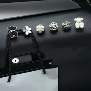 Car Interior Storage Hook, 6 Counts Car InteriorStorage Hook for Data Cable & Headphone & Key,Universal Car Interior Accessories