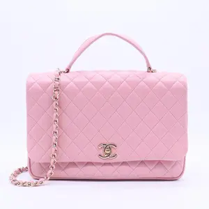 Pre-owned CHANEL Leather Shoulder Bags Timeless Classique Top Handle handbag B20175