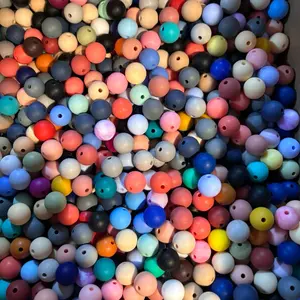 30 Pcs 9mm Silicone Beads Mixture for Crafts and Jewelry Making