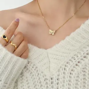 Butterfly Pendant Necklace